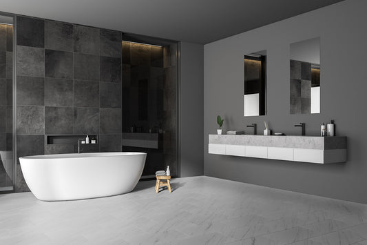 Luvanto Glue-Down LVT Carrara White