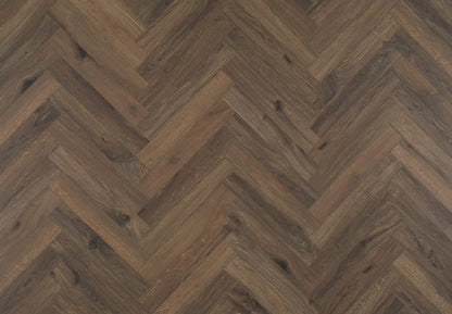 BerryAlloc ® Chateau Gyant Dark Brown Herringbone Laminate Flooring