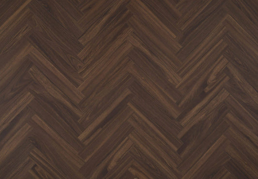 BerryAlloc ® Chateau Walnut Brown Herringbone Laminate Flooring