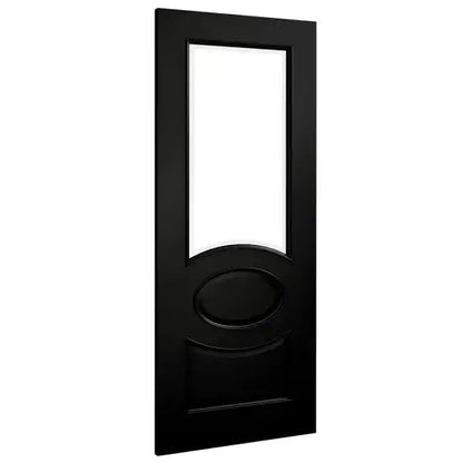 Clarendon Black Prefinished Bevelled Glazed Internal Door