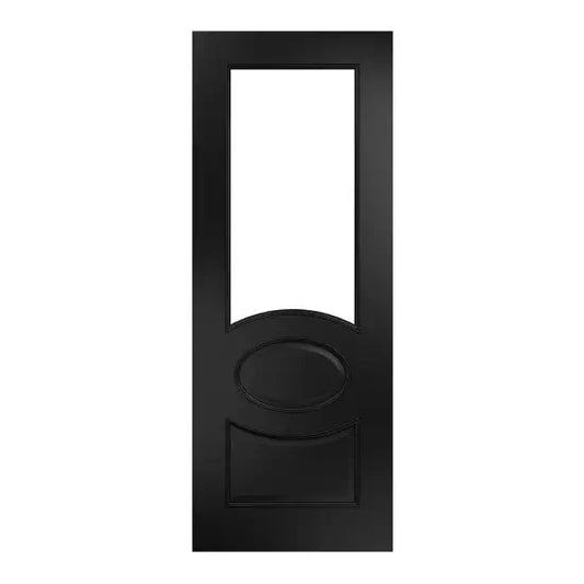 Clarendon Black Prefinished Bevelled Glazed Internal Door