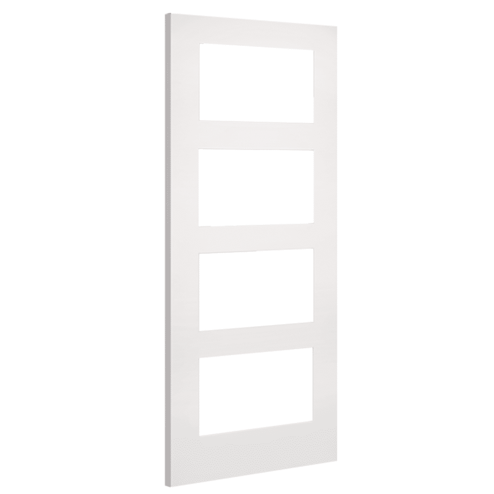 Coventry 4L Clear Glazed– Primed Internal Door