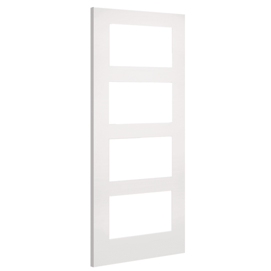 Coventry 4L Clear Glazed– Primed Internal Door