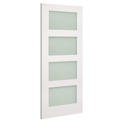 Coventry 4L Frosted Glazed– Primed Internal Door