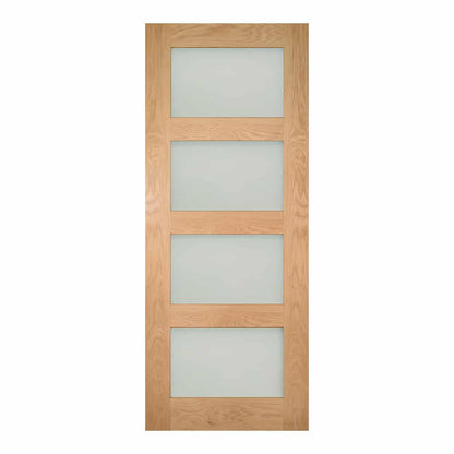 Coventry Oak 4L Frosted Glazed – Prefinished Internal Door