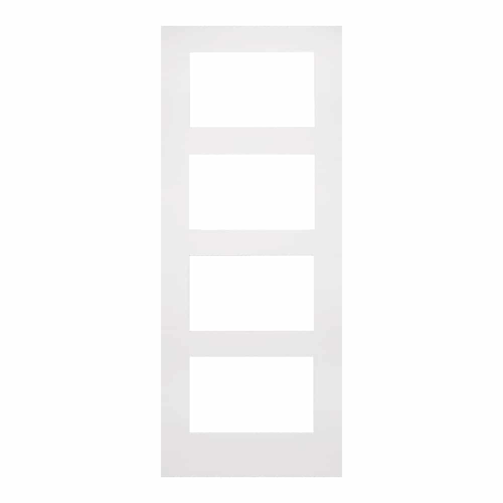 Coventry 4L Clear Glazed– Primed Internal Door