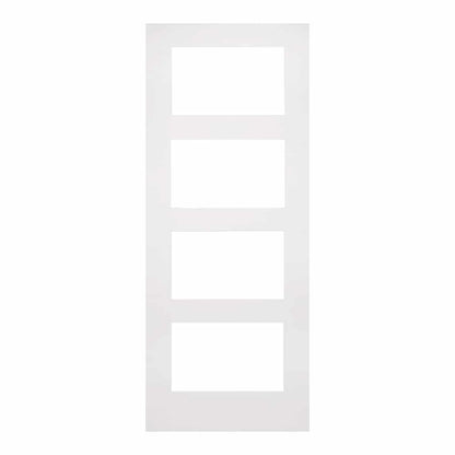 Coventry 4L Clear Glazed– Primed Internal Door