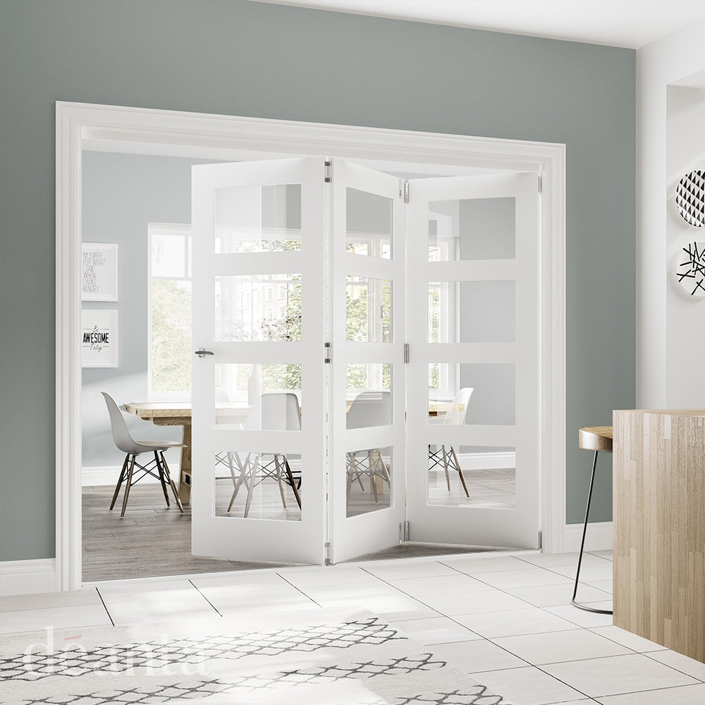 Coventry 4L Clear Glazed– Primed Internal Door