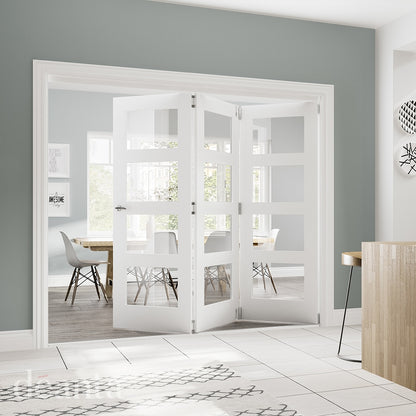Coventry 4L Clear Glazed– Primed Internal Door