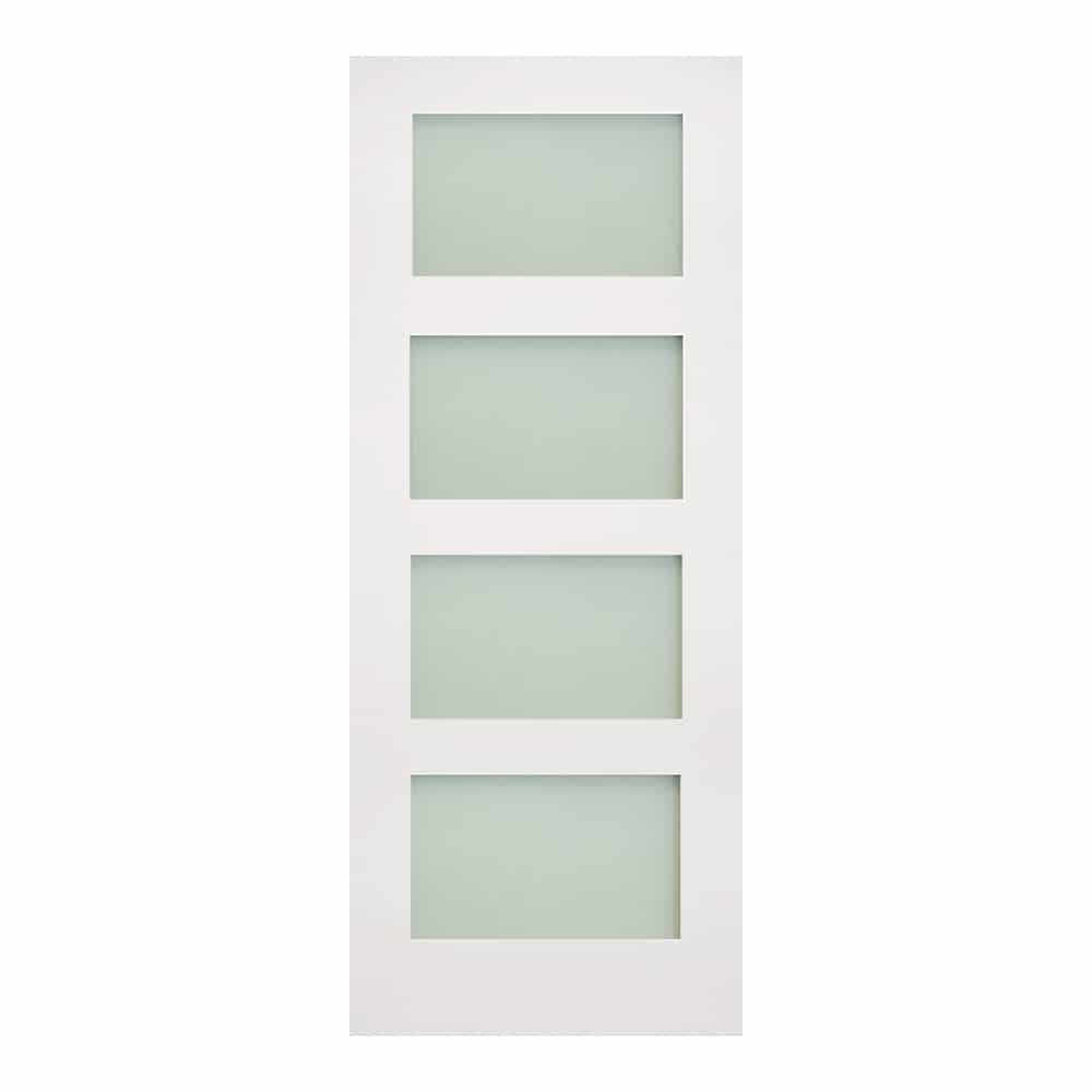 Coventry 4L Frosted Glazed– Primed Internal Door