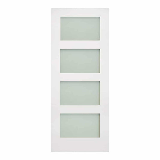 Coventry 4L Frosted Glazed– Primed Internal Door