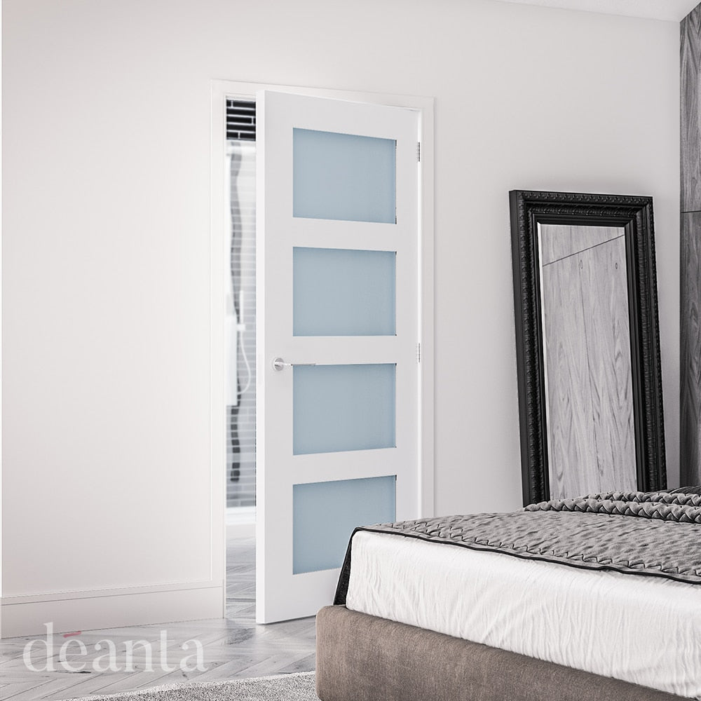 Coventry 4L Frosted Glazed– Primed Internal Door