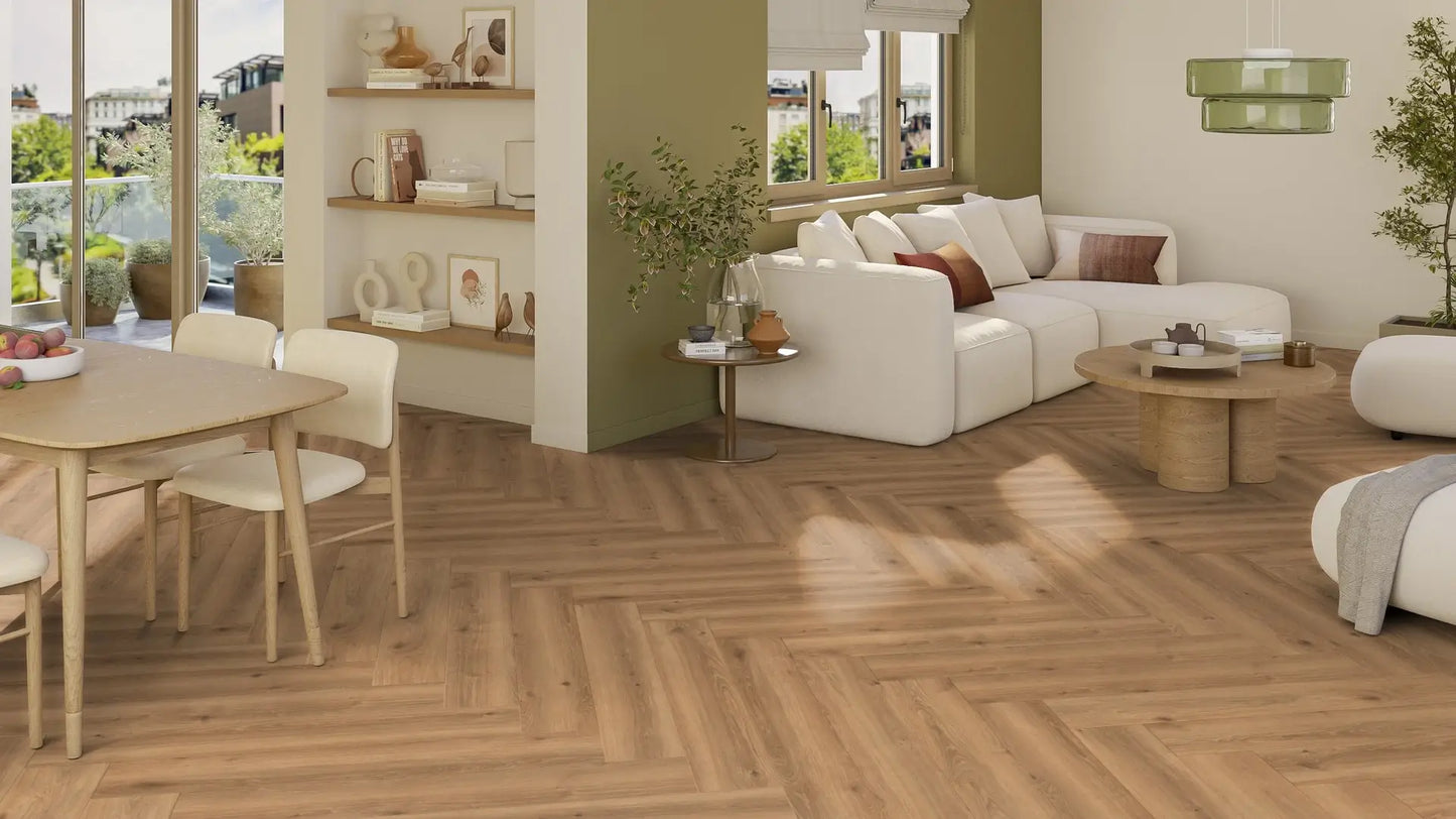 Tarkett Glue-Down LVT Parquet Creek Oak Brown