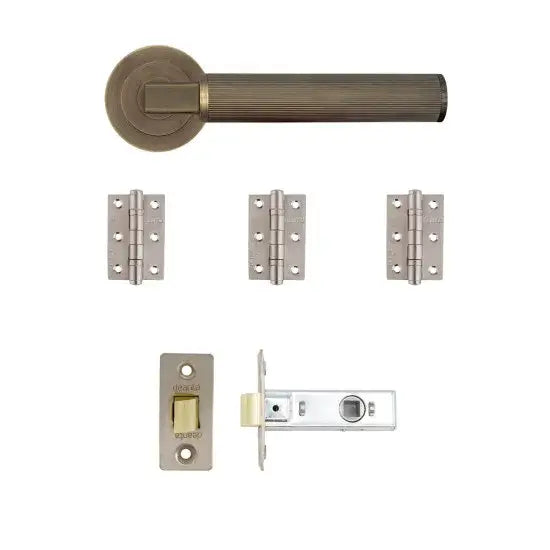 Delphi Latch Kit Matt Antique Brass