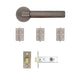 Delphi Latch Kit Matt Satin Black Nickel