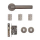 Delphi Mortice Kit Matt Satin Black Nickel