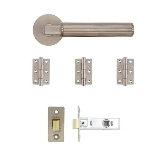 Delphi Latch Kit Satin Nickel