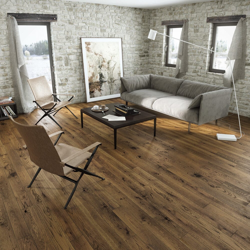 14x130x1092mm Deep Smoked Oak Matt Lacquered