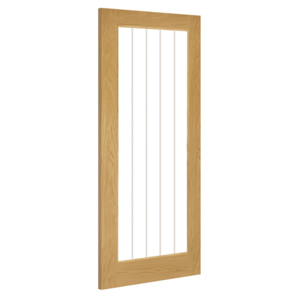 Ely Oak 1L Glazed Internal Door