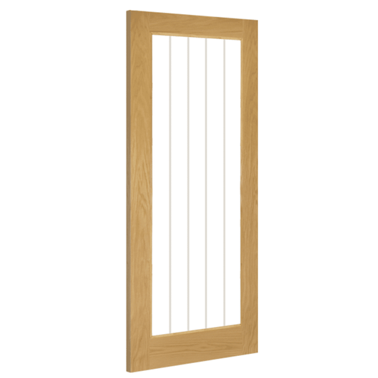 Ely Oak 1L Glazed Internal Door