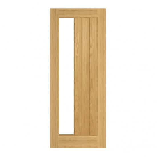 Ely Oak 1SL Glazed – Prefinished Internal Door