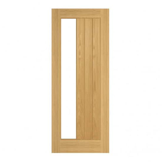 Ely Oak 1SL Glazed – Prefinished Internal Door