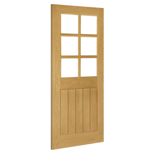 Ely Oak 6L Glazed – Prefinished Internal Door