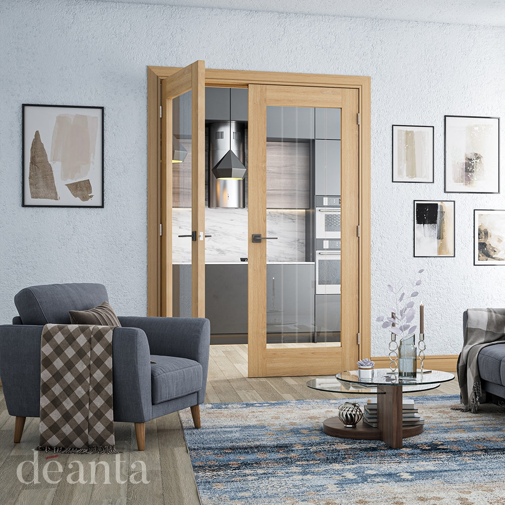 Ely Oak 1L Glazed – Prefinished Internal Door