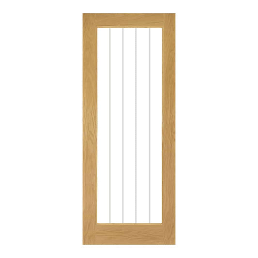 Ely Oak 1L Glazed Internal Door