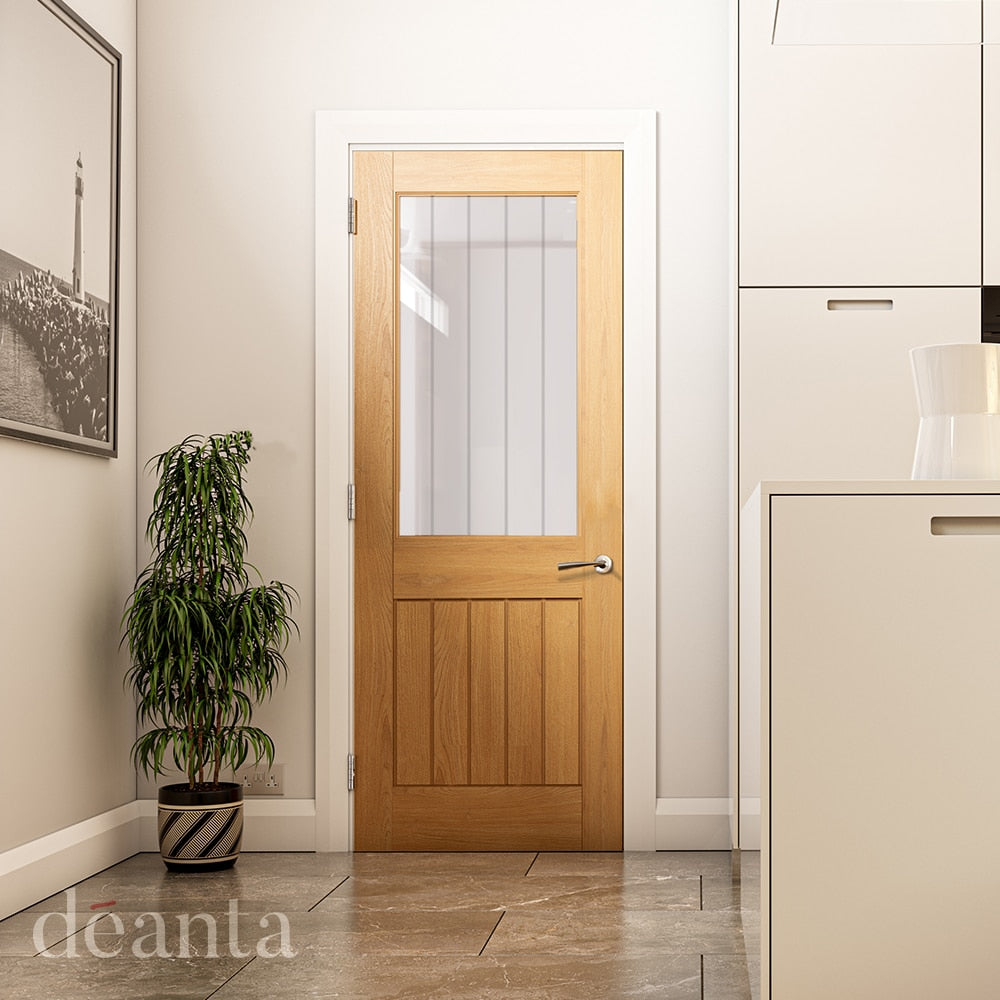 Ely Oak Half Glazed Internal Door
