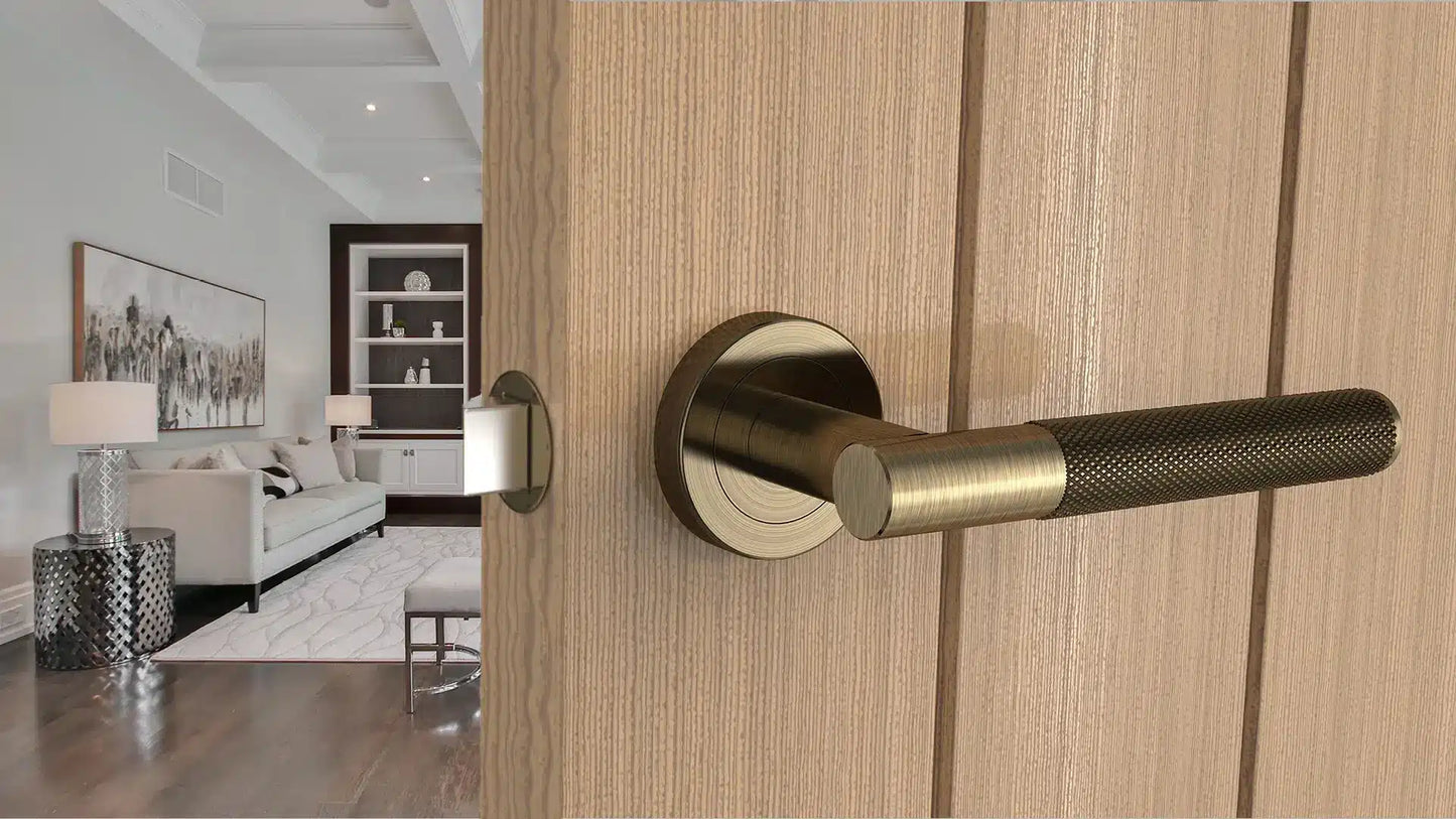 Evo Antique Bronze Bullet Latch Lever Hardware Pack