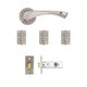 Fortuna Latch Kit Satin Nickel Finish