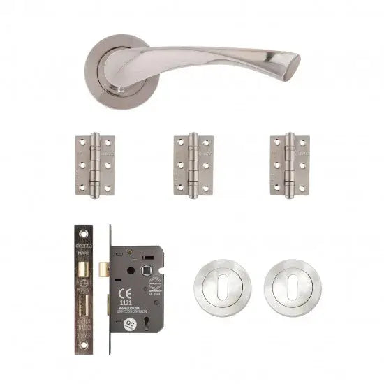 Fortuna Mortice Kit Satin Nickel Finish