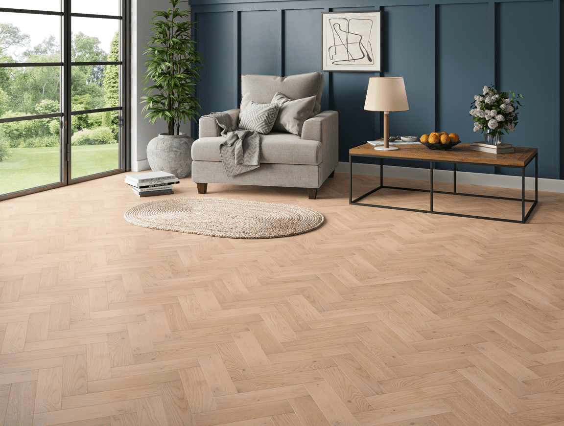 Riston Oak Engineered Herringbone