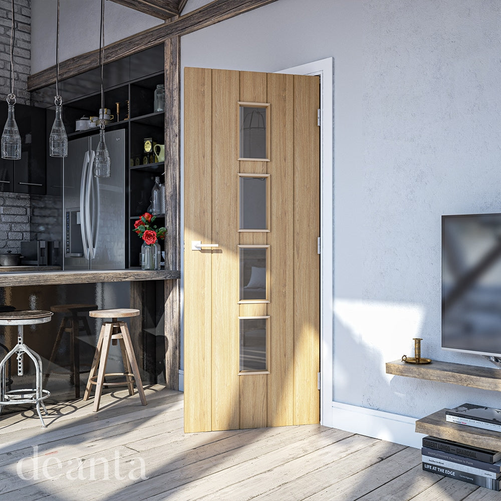 Galway Oak Glazed Internal Door