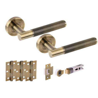 Evo Antique Bronze Bullet Latch Lever Hardware Pack