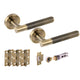 Evo Antique Bronze Bullet Latch Lever Hardware Pack