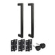 BM Mitred 20x20x320mm B2B Squared Pull Handle Mag Pack