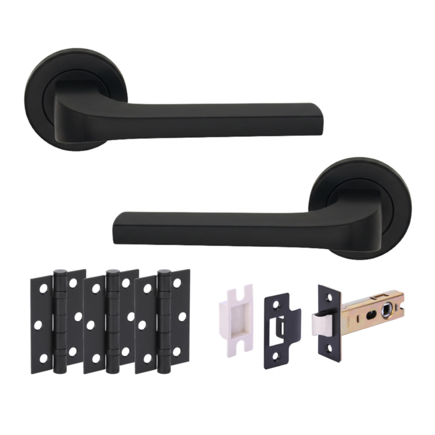 Vento Matte Black Lever Hardware Pack