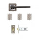 Hadrian Latch Kit Matt Satin Black Finish