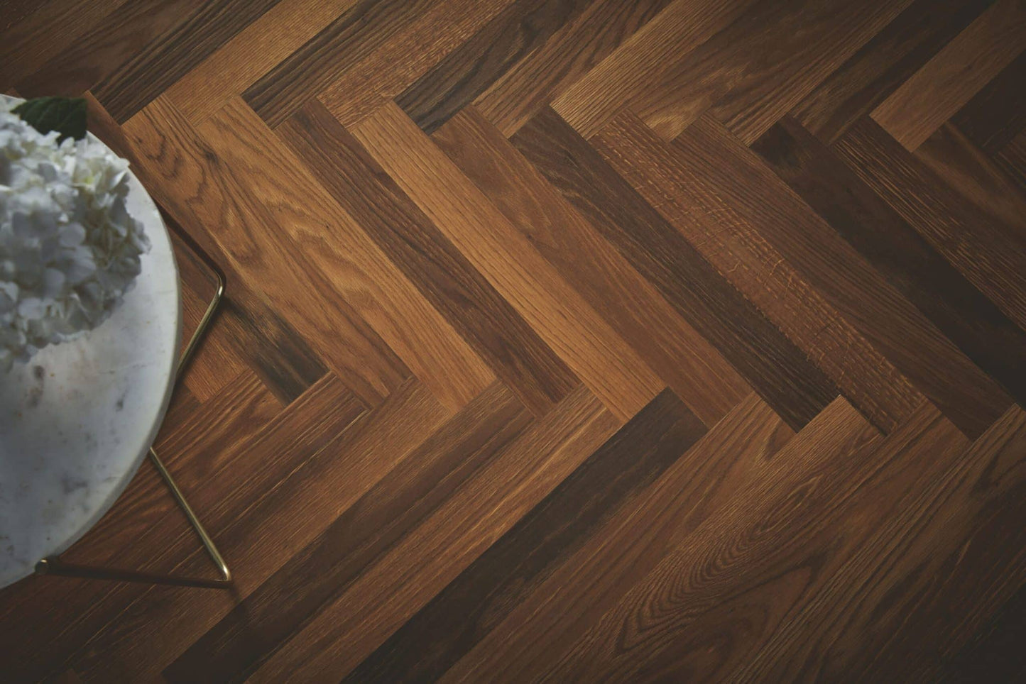 Harlesden Smoked Oak Herringbone