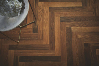 Harlesden Smoked Oak Herringbone