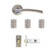 Hera Latch Kit Satin Nickel Chrome Finish