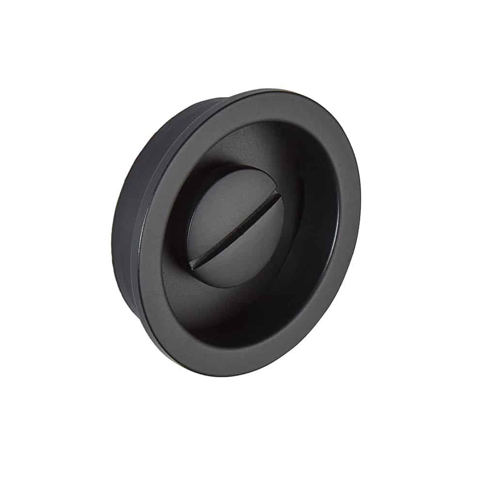 Aries Matt Black Pocket Door Privacy Handle