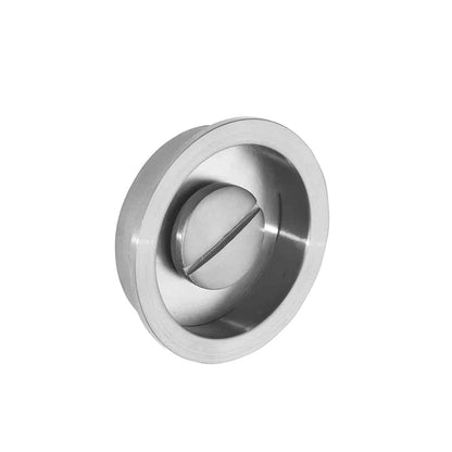 Aries Satin Chrome Pocket Door Privacy Handle