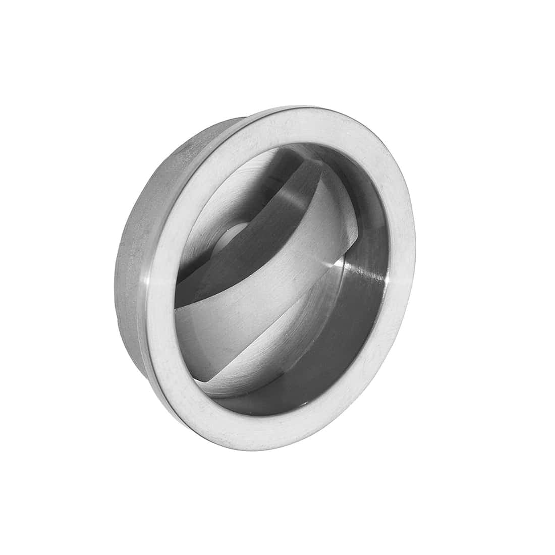 Aries Satin Chrome Pocket Door Privacy Handle