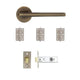 Ithaca Latch Kit Matt Antique Brass