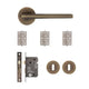 Ithaca Mortice Kit Matt Antique Brass
