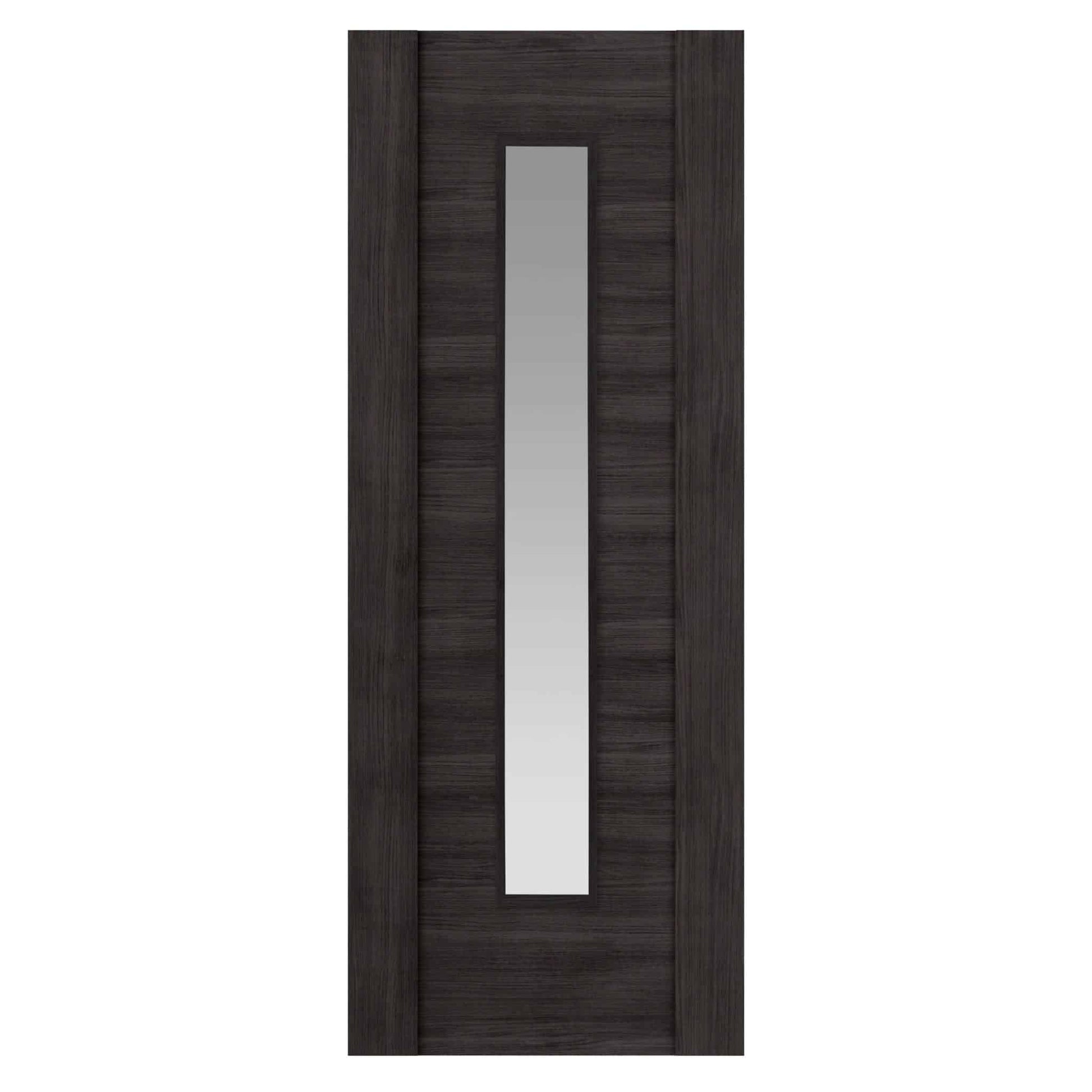 Alabama Dark Grey Glazed Laminate Internal Door