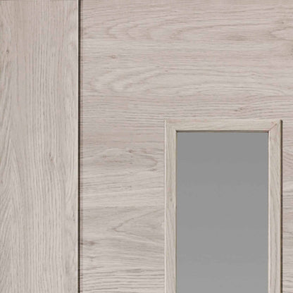 Alabama Light Grey Glazed Laminate Internal Door
